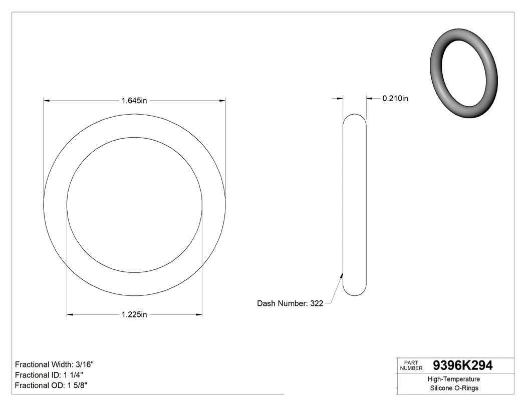 Technical drawing - 9396K294